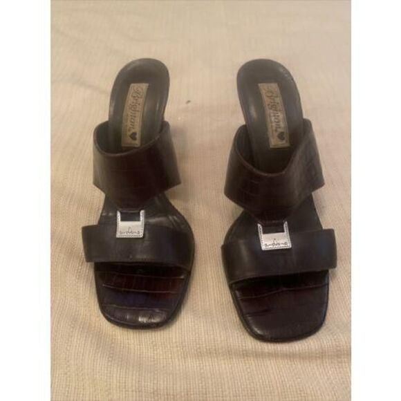 Brighton "Ryan" Brown Leather Open Toe Sandals Women's Shoes Size 8 - Picture 2 of 8